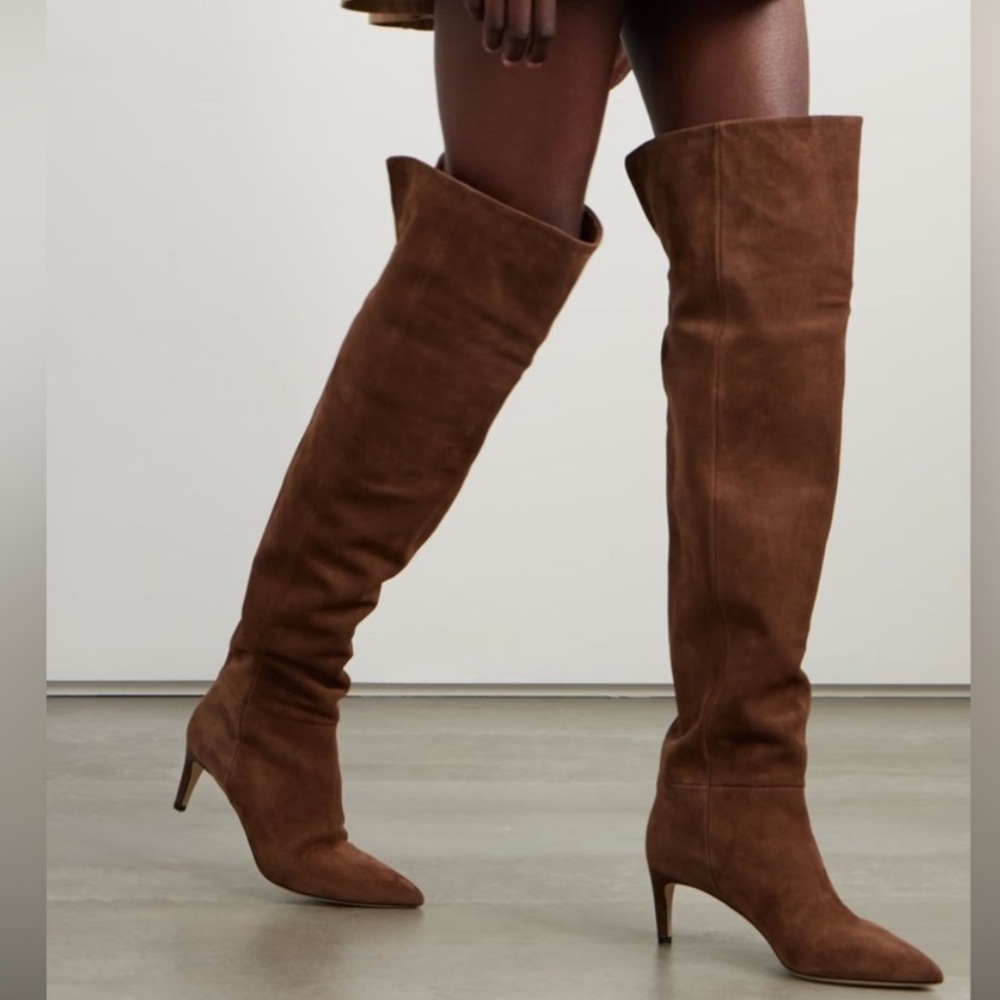 Paris Texas Suede over the knee boots